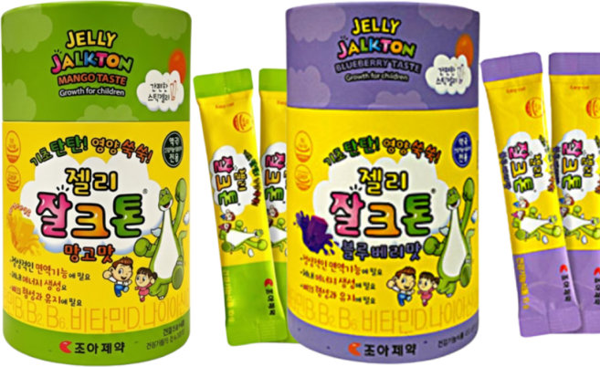 조아제약 잘크톤 어린이 성장발육 블루베리맛 + 망고맛 세트