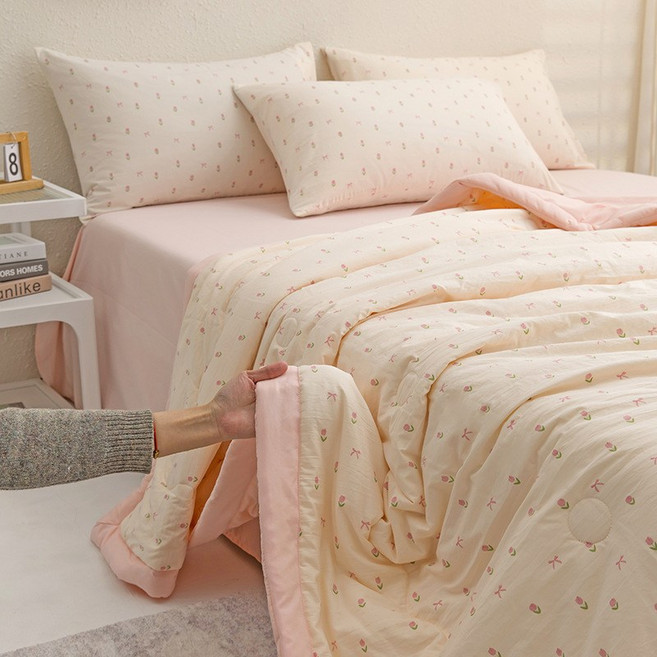 THE BLOOMING 여름 경양면 대두면 에어컨이불 얇은 이불 차렵이블