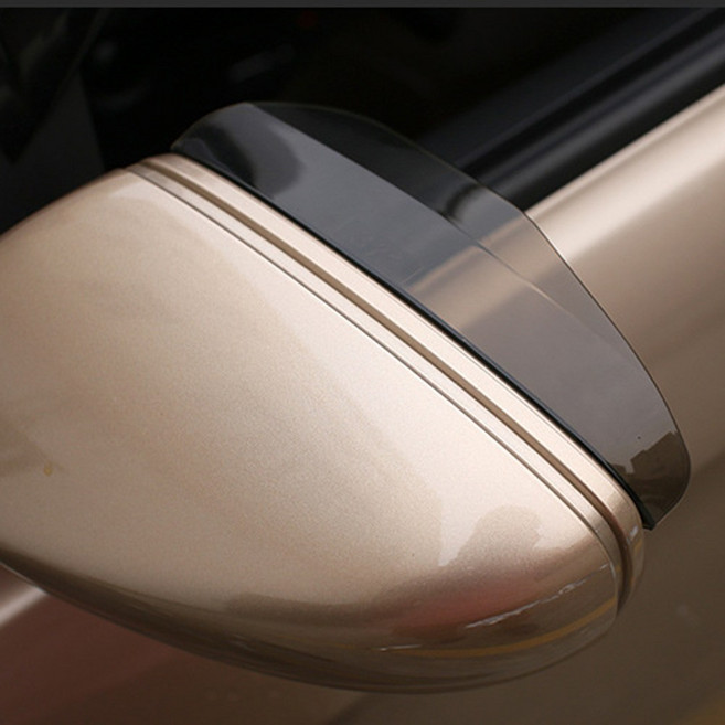 2개1조 백미러 빗물 가드 사이드미러 레인 커버, 3세트, free, 블랙투명