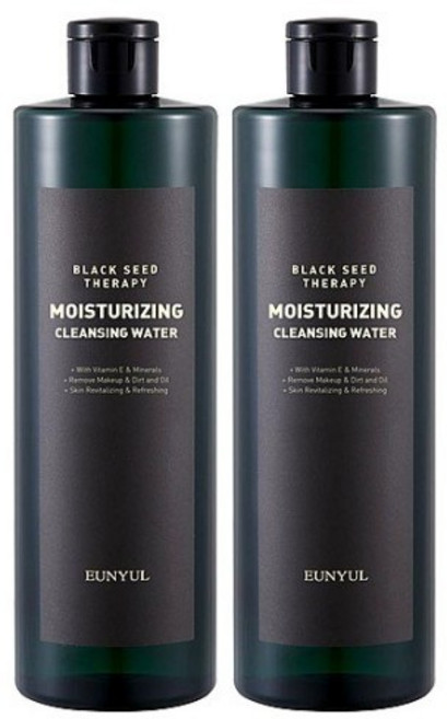 은율 블랙씨드 테라피 모이스춰라이징 클렌징워터, 500ml, 2개
