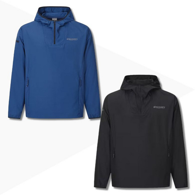 백화점정품 디스커버리 남성 메쉬 기모 후드 티셔츠 겨울 후드티 우븐 긴소매 데일리 긴팔