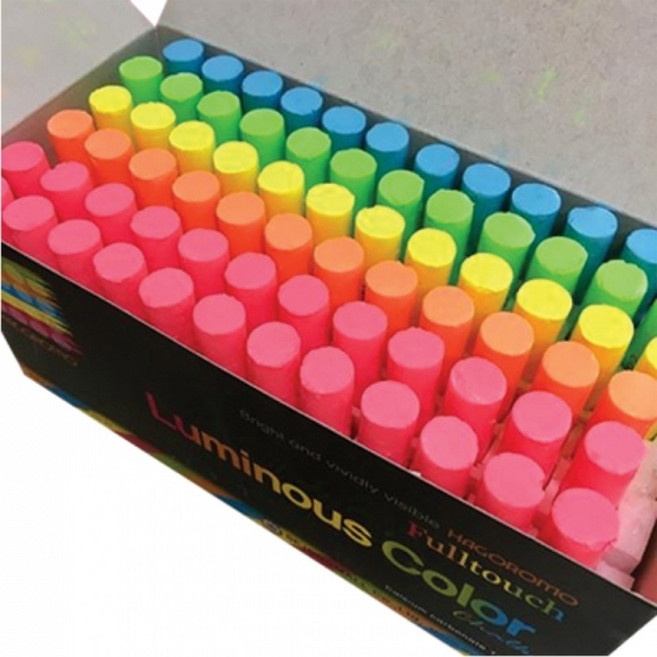 하고로모 풀터치 탄산 형광 분필 72본, 탄산형광 5색 혼합 72본