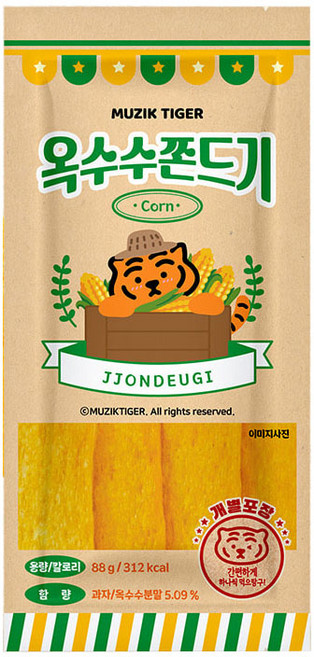 디에이치푸드 쫄쫀이 옥수수 쫀드기, 88g, 48개