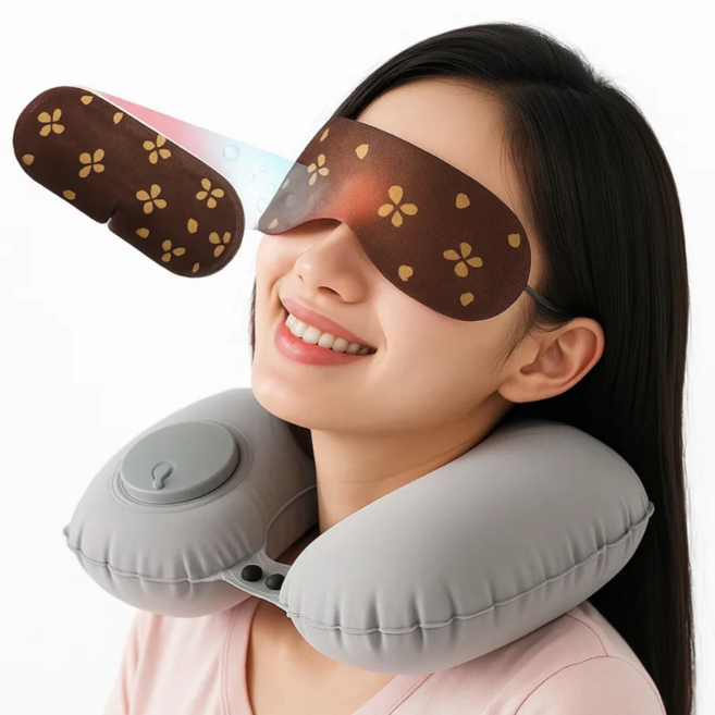 미소울 여행용 초경량 에어 기절 목베개