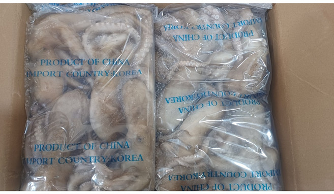 냉동낙지(중국산)200/300 5.1kg(850g*6팩), 1박스, 850g*6