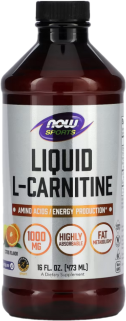 나우푸드 리퀴드 L-카르니틴 시트러스 글루텐 프리 비건, 1개, 473ml