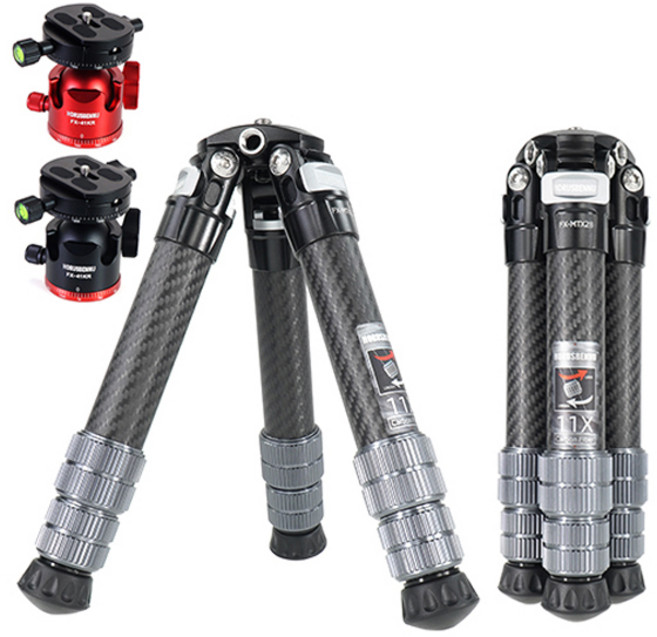 호루스벤누 FX-MTX28 카본 미니삼각대 + FX-41KR 볼헤드, 레드, 1개