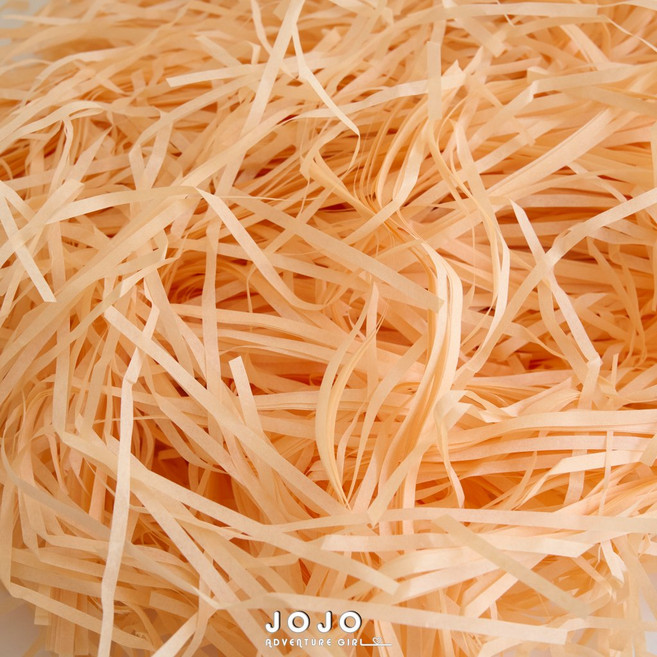 JOJO 質感拉菲草包裝紙絲, 香檳色, 1個