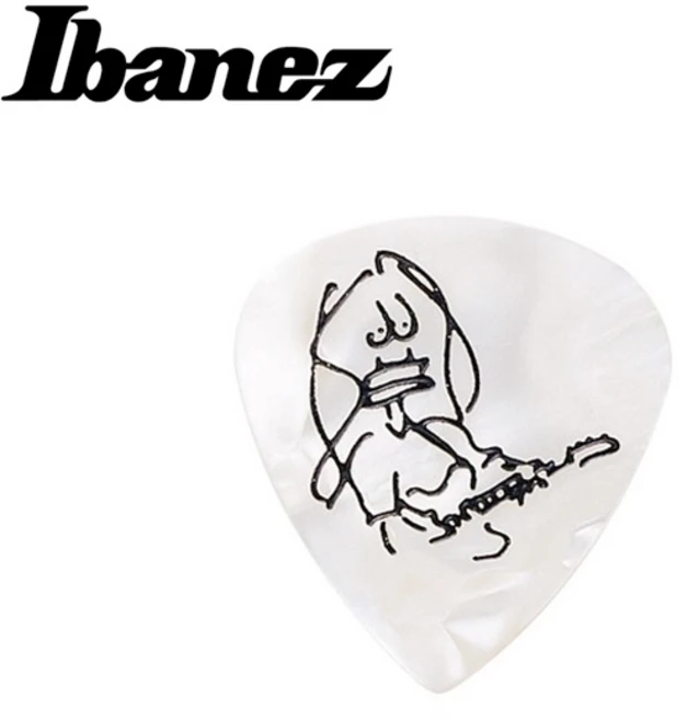 Ibanez - Paul Gilbert Pick / 폴 길버트 시그니처 피크 1개 Pearl White (1000PG PW), * - 쿠팡
