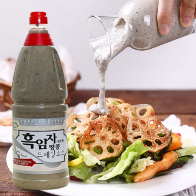 미담채 흑임자땅콩 드레싱소스1.9kg 기타드레싱, 1개, 1.9kg