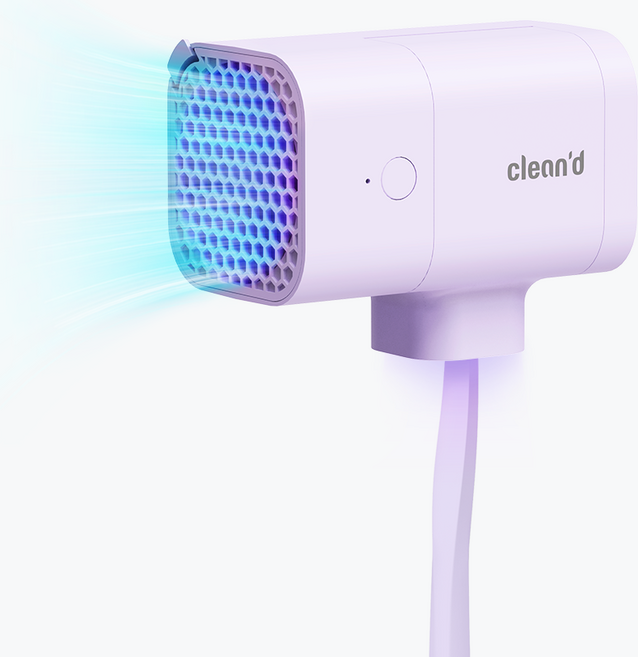 클린디 휴대용 무선 칫솔 살균건조기 윈디, CL-403, 퍼플