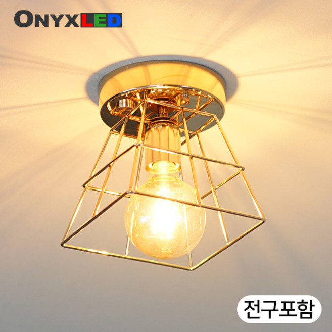 공간LED DS_카트 1등 직부등 센서등 전구포함, 골드센서등+12W 지니 볼전구 주광색(하얀빛) 포함, 1개