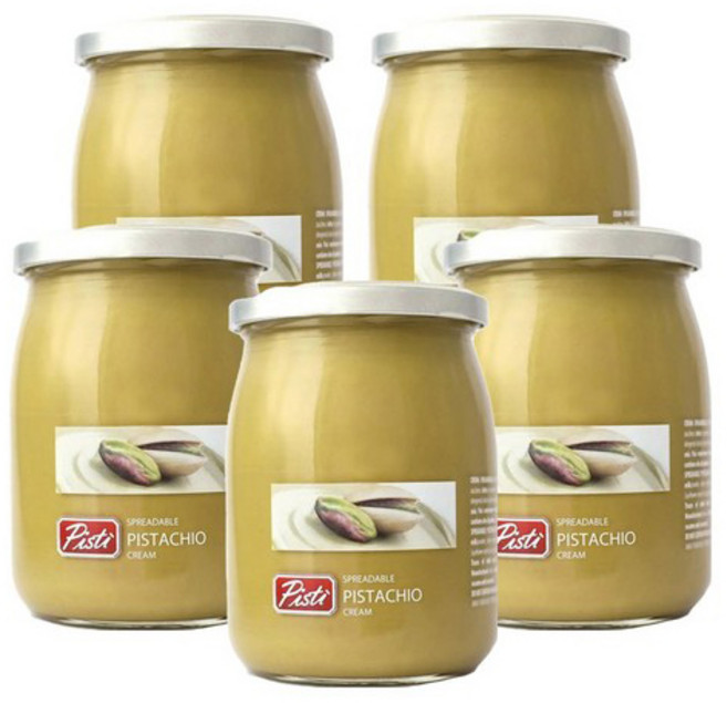 영국발송 600g 2병 피스티 시칠리안 피스타치오 크림 스프레드 Pisti Sicilian Pistachio Cream Spread, 5개