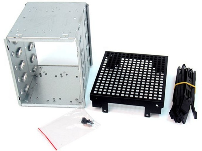 5베이 5x3.5 SATA SAS 하드 드라이브 구성 랙용 디지털 HDD 케이지 컴퓨터 액세서리 R2LB용 스테인레스 스틸 프레임