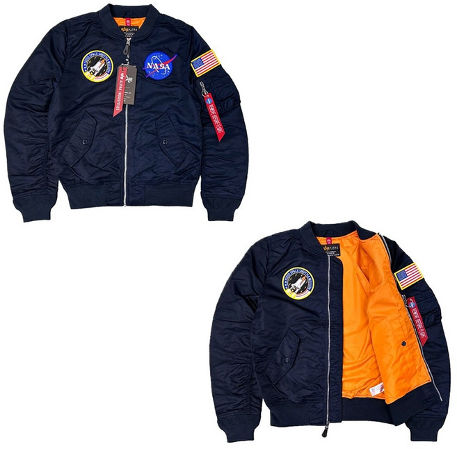 알파 인더스트리 L-2B 나사 항공 점퍼 봄버 밀리터리 자켓