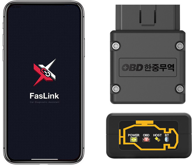 국내배송 OBD2 스캐너 차량용 진단기 고장진단기 FasLink X 신제품 ELM327 android iOS동시호환