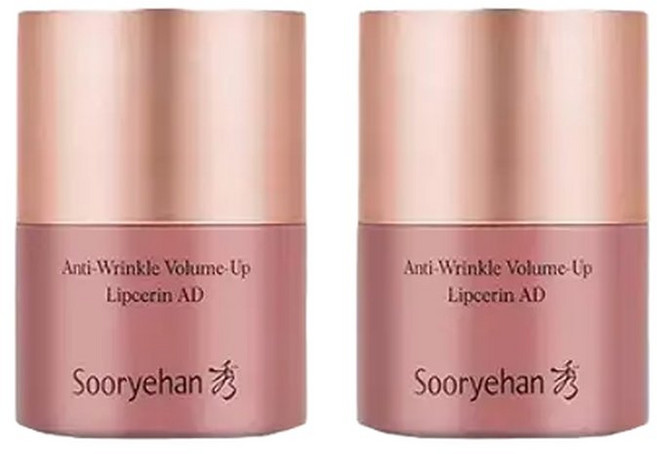 수려한 안티 링클 볼륨업 립세린, 무색, 15ml, 2개