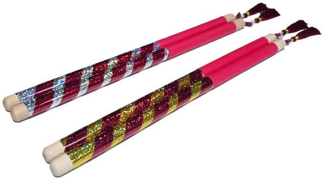 예혼마네 너슬난타북채-빨강손잡이 채 두께 18mm, 은색, 1개