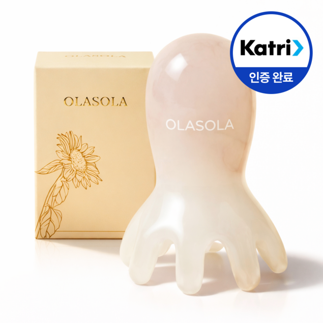 올라솔라 두피괄사 머리 승모근 마사지 지압 문어, 1개