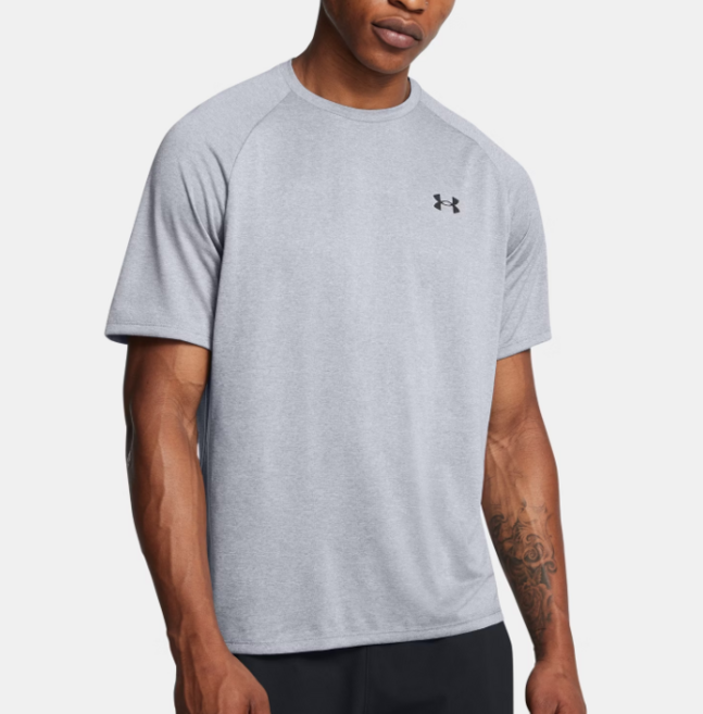 언더아머 남성 그레이 트레이닝 반팔티 헬스 웨이트 데일리 스포츠웨어