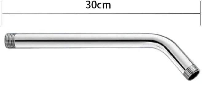 1PC 벽 샤워 팔 샤워 헤드 연장 파이프 스테인레스 스틸 팔 브래킷 욕실 홈 액세서리, 01 빠른, 05 30cm