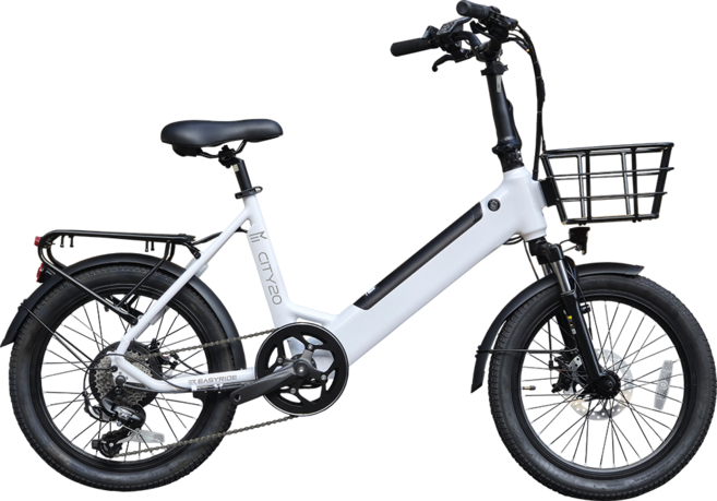 이지라이드 시티20 25년형 CITY20 전기자전거 36V 10Ah 16.7Ah, 화이트, 알루미늄
