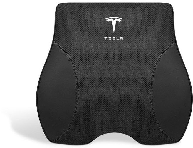 테슬라 2017-2022 model 3 model Y 베개 목 등받이 의자 베개 스페이스 메모리 베개 제품 인테리어 리폼 액세서리, 의자의 등받이   검은색, 1개