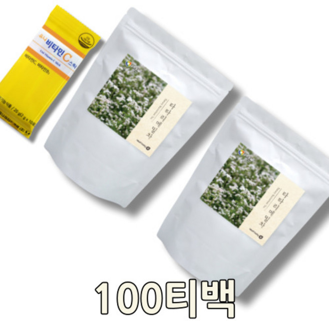 쓴메밀차 매밀차 카페인없는차 타타리메밀 흑메밀차 타타리메밀차 타타리, 2개, 100개입, 1.2g