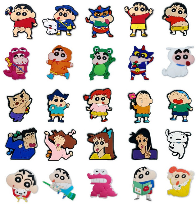 짱구 흰둥이 맹구 철수 짱아 유리 훈이 파츠 참 신발 악세사리 클로그 꾸미기 신꾸