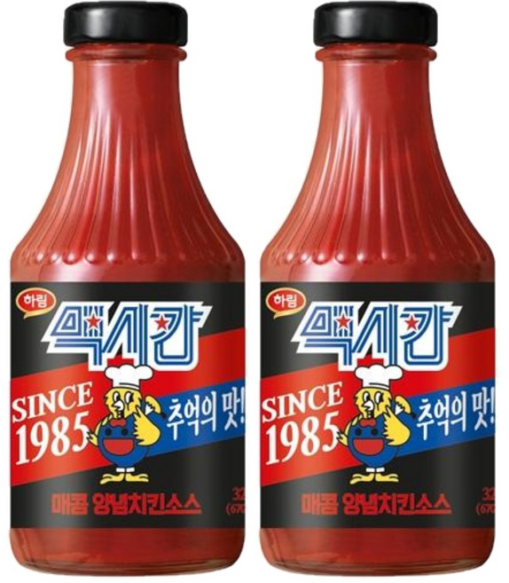 맥시칸 하림 양념치킨 소스 매콤, 320g, 2개