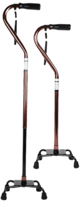 찐노마진몰 노인용 사발 네발 지팡이 보행 보조기, 1개