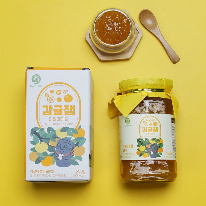 제주 감귤잼 550g 감귤쨈 마말레이드, 1개