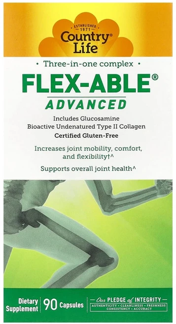 컨트리 라이프 3 in 1 복합체 Flex Able 고급 캡슐 90정, 1개 - 쿠팡