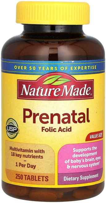 Nature Made 임산부용 엽산 250정 - 쿠팡