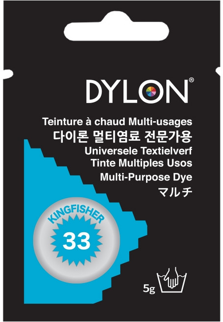 다이론 멀티염료 의류 옷 면소재 패브릭 섬유 염색약 물감>>공예용염료, 33 킹피셔