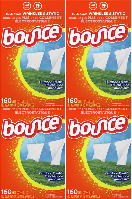 Bounce 아웃도어후레시 드라이시트 섬유유연제, 4개, 160매