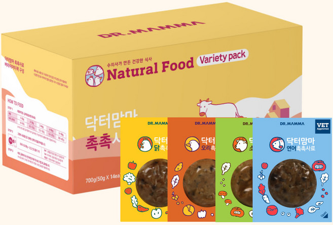 닥터맘마 촉촉사료 오일제외, 버라이어티 700g [오일제외], 1개