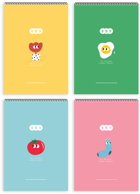 에이치케이 2000 어린이 종합장 4개 랜덤발송