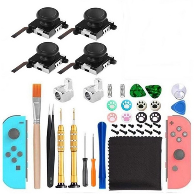티앤디 조이콘 닌텐도스위치 올인원 수리 키트 40p, 1개