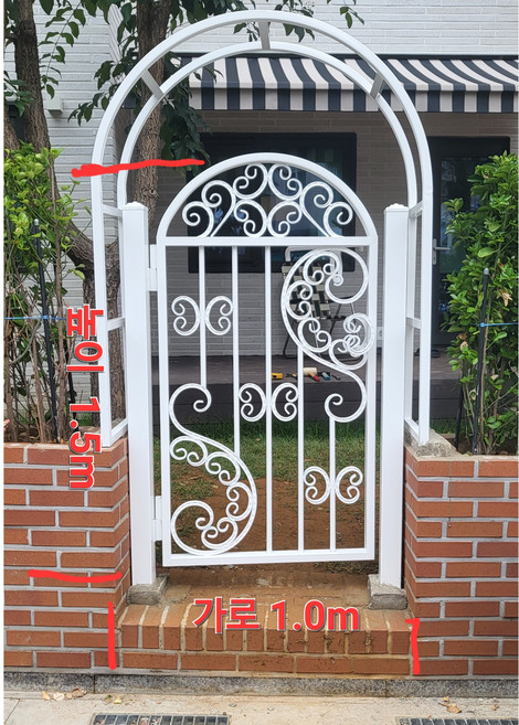 단조외문 합성목재 폴딩접이식 주택대문 단조대문 디자인대문 자체제작RH10, 1개