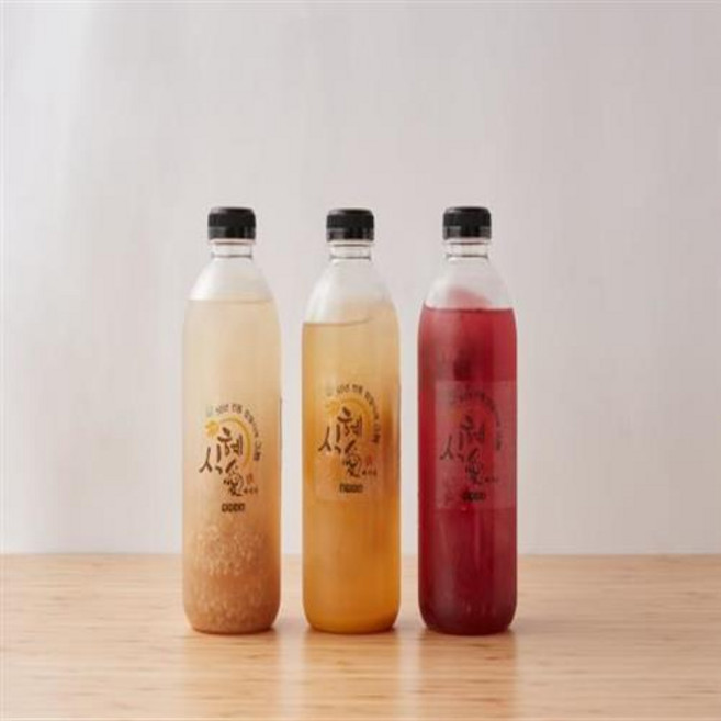 100% 국산 무방부제 시원 달콤 찹쌀전통식혜 500ml x 2병 + 단호박 500ml x 2병 + 비트 500ml x 2병 총6병