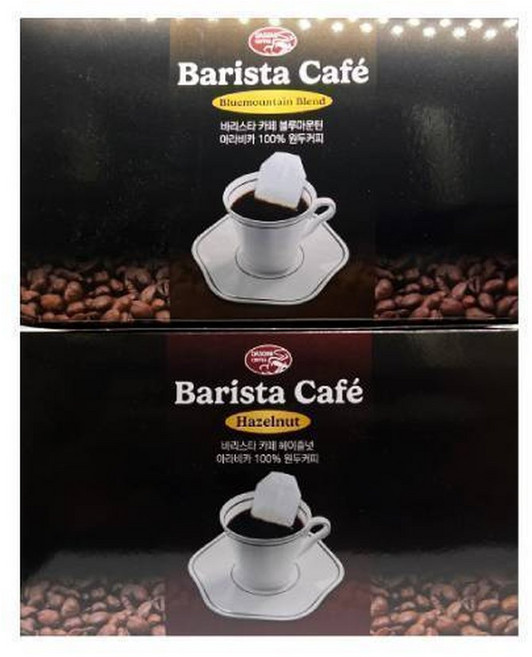 바리스타 카페 부드러운 티백 커피 헤이즐넛2g 100개입 1개, 2g