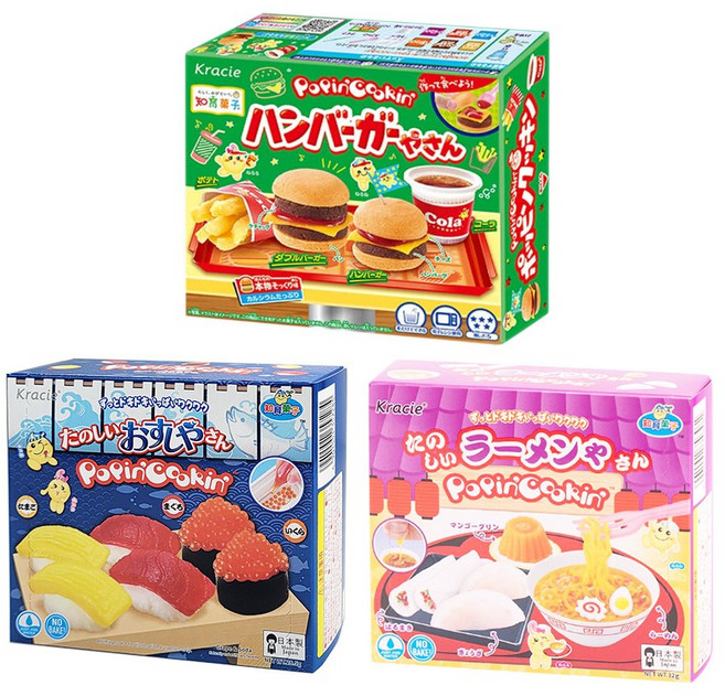 가루쿡 크라시에 혼합, 1세트, 햄버거+스시+라멘