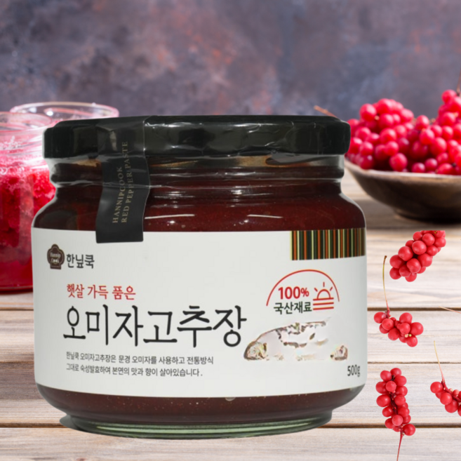 문경 오미자와 매콤함의 조화 오미자고추장, 1개, 500g