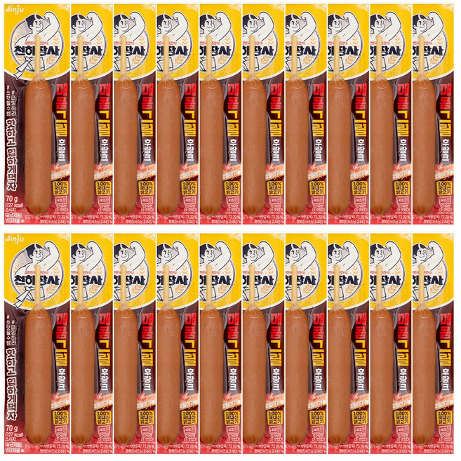 진주 천하장사 매콤그릴후랑크 70g 20개