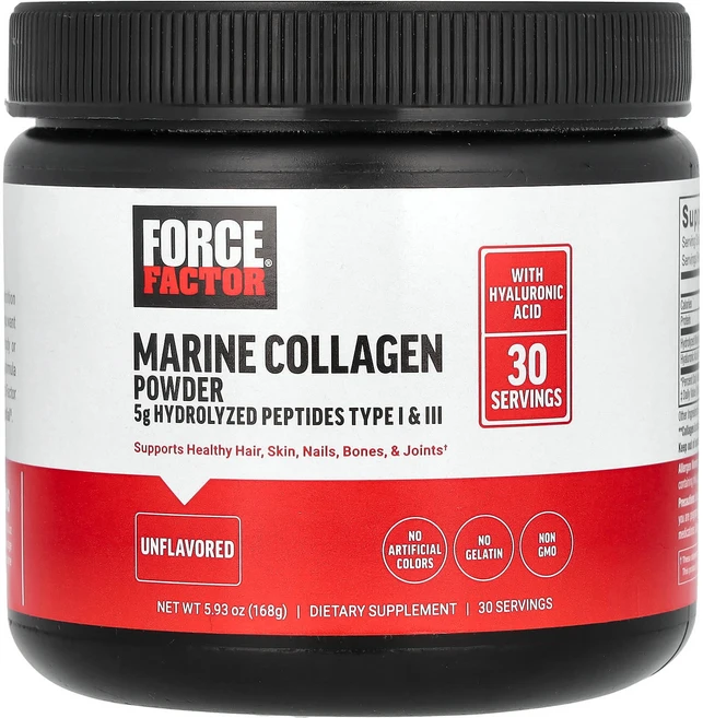 Force Factor 해양 콜라겐 분말 무맛 168g(5.93oz), ForceFactor해양콜라겐분말무맛168g593oz, 1개, 168g - 쿠팡