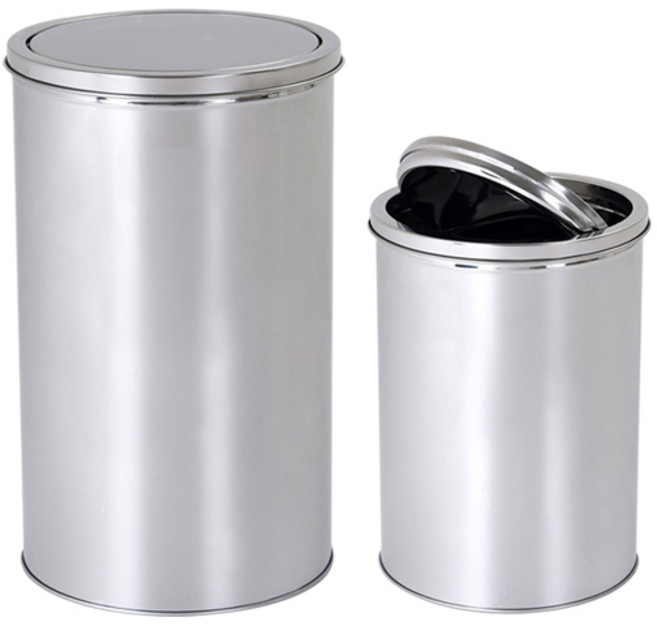 스텐레스 다용도 분리형 스윙휴지통 8 10 12 16 20L 분리수거 쓰레기통 스텐휴지통
