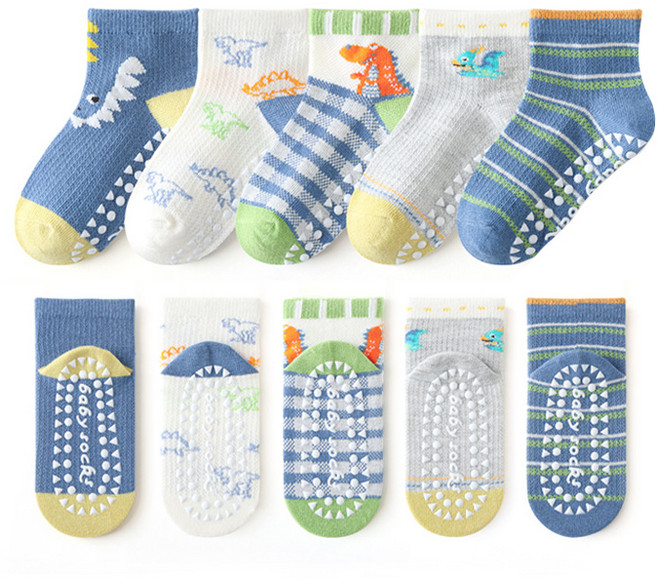 슈가앤 남아용 NH 미끄럼 방지 5켤레 양말세트 유아 아동 초등 아기양말