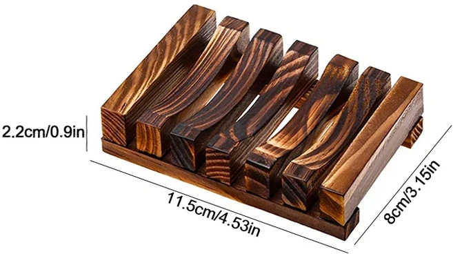 비누 상자 천연 대나무 접시 목욕 홀더 케이스 트레이 곰팡이 방지 배수 화장실 도구, 02 B