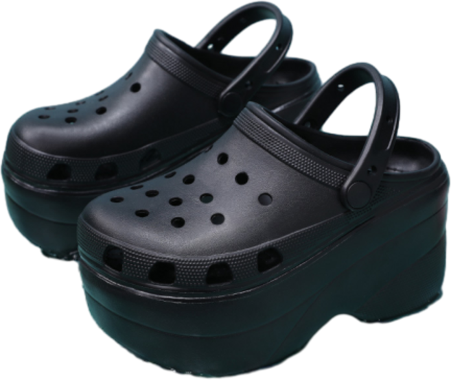 재질 EVA 10cm 키높이 펀칭 아쿠아 통굽 슬리퍼 네일샵 미용실 슬리퍼 캐주얼 여자굽슬리 뉴타임즈 W509Q732